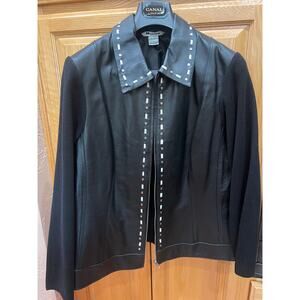 Nygard Collection Women's Studded Leather Jacket